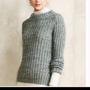 Anthropologie Field Flower Wool blend chunky knit sweater